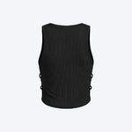 Women Sleeveless Sports Crop Top