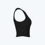 Women Sleeveless Sports Crop Top