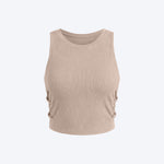 Women Sleeveless Sports Crop Top
