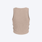 Women Sleeveless Sports Crop Top