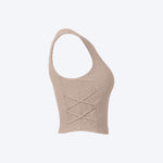 Women Sleeveless Sports Crop Top