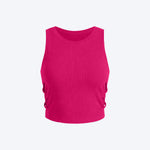 Women Sleeveless Sports Crop Top
