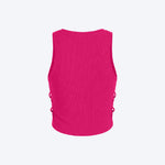 Women Sleeveless Sports Crop Top