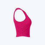 Women Sleeveless Sports Crop Top