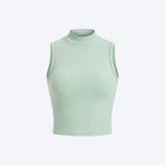 Women Sleeveless Sports Crop Top