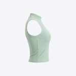 Women Sleeveless Sports Crop Top