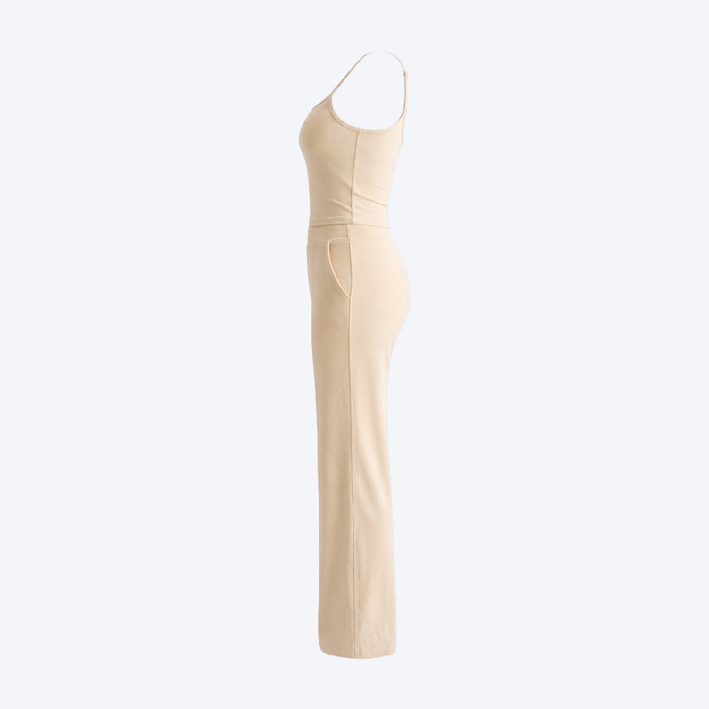 Sports Tank Top & Comfortable Sports Pants Set