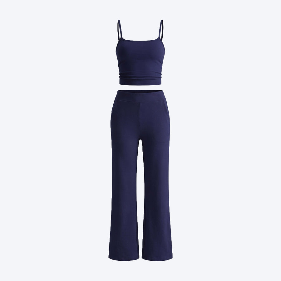 Sports Tank Top & Comfortable Sports Pants Set