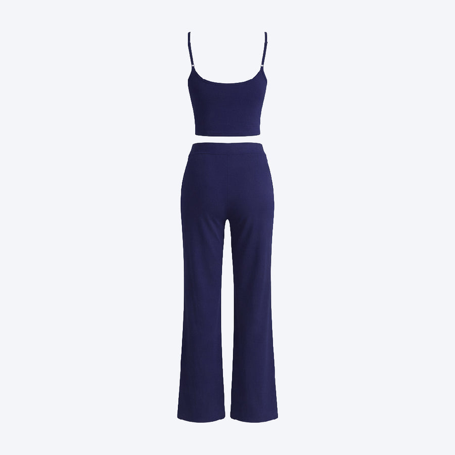 Sports Tank Top & Comfortable Sports Pants Set