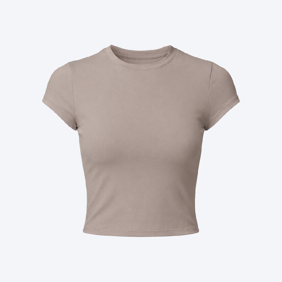 Women Short Sleeve Sports Top, Fitness Top, Activewear Top