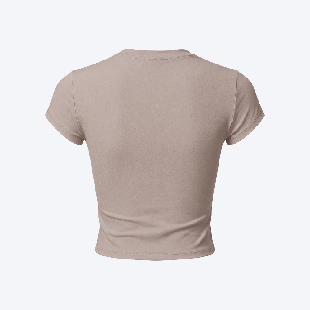 Women Short Sleeve Sports Top, Fitness Top, Activewear Top