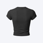 Women Short Sleeve Sports Top, Fitness Top, Activewear Top