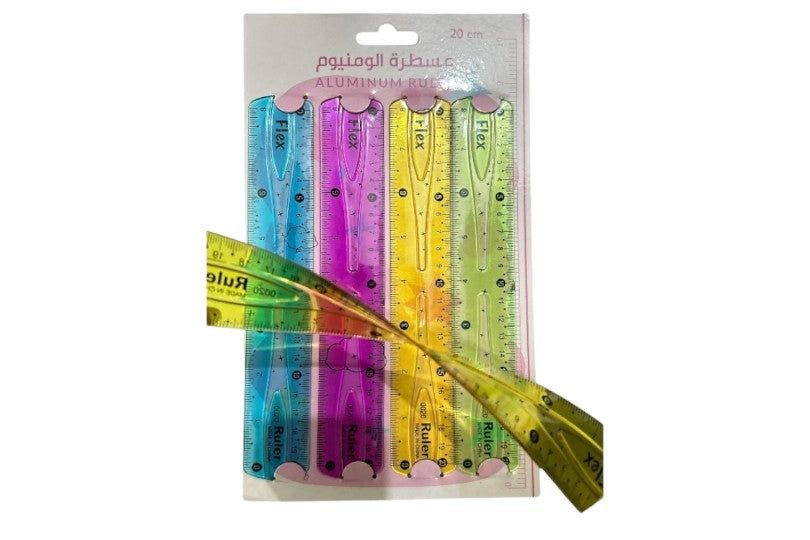 Ruler Flex Asst 20Cm