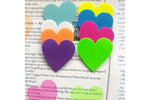 Heart-Shaped Transparent Sticky Notes Mini Pack 8Pcs 160 Sheets