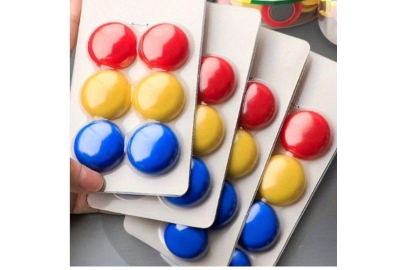 Circular Colored Magnet, 24Pcs