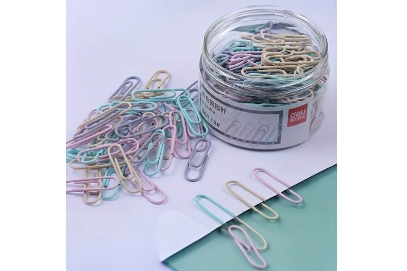 Colorful Series Paper Clips, 160Pcs