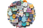 Motivational Quote Stickers, 100Pcs