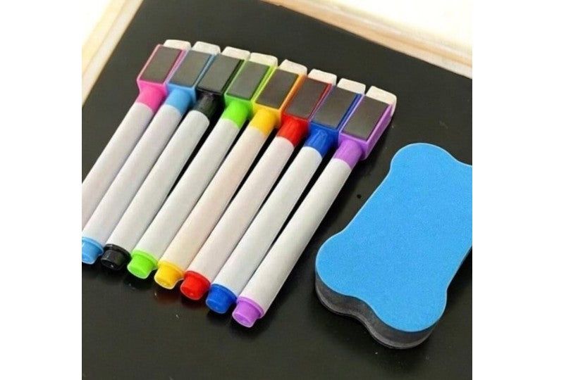 Magnetic Erasable Whiteboard Pen, 8Pcs Set