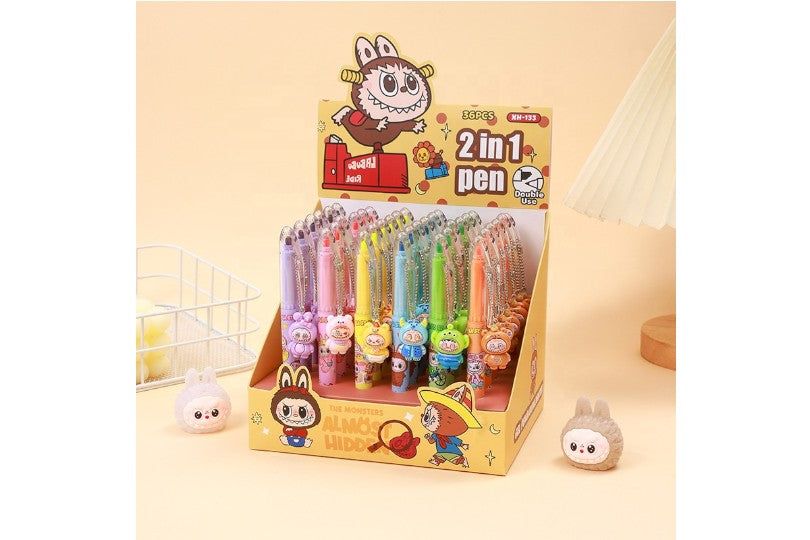 Student Pens 2 In 1 Labubu