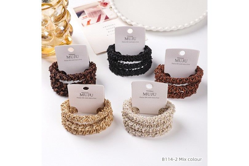 Soft Fabric Hair Ties Set of 5
