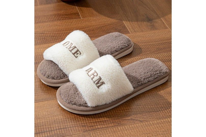 Cozy Pink Winter Home Slippers