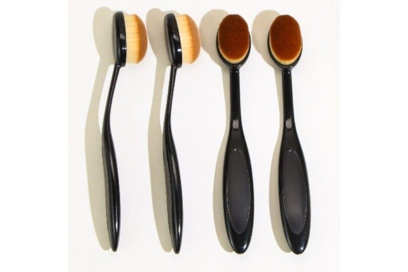 Toothbrush-Shaped Foundation Brush, 4Pcs