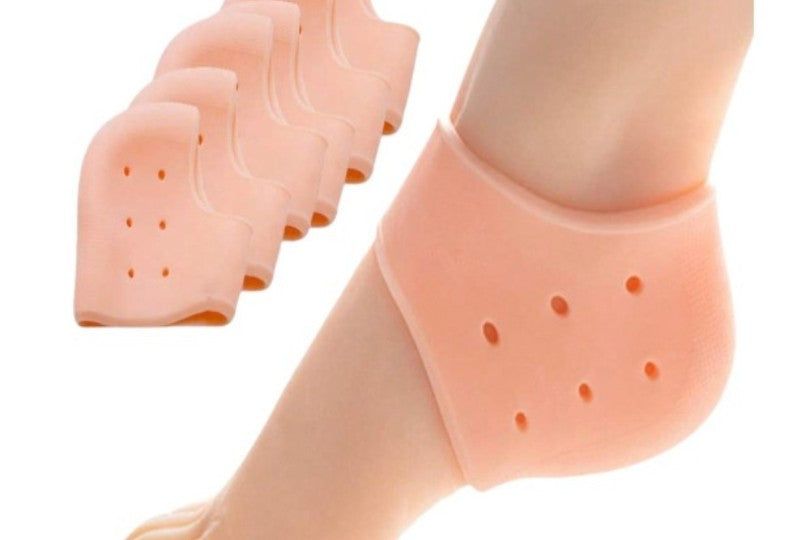 Silicone Heel Protectors For Cracked Heels Skin Color