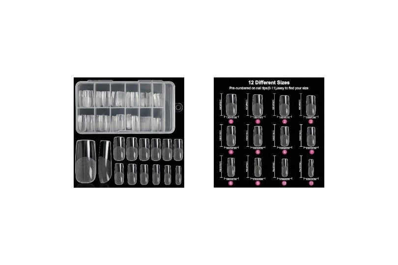 Transparent Square Nails, 240Pcs