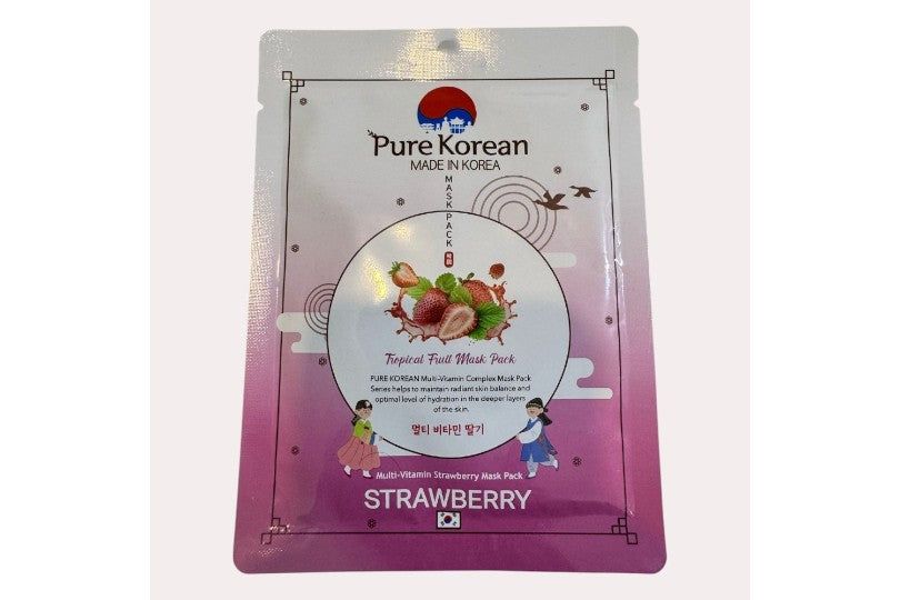 Pure Korean Multi-Vitamin Strawberry Mask Pack