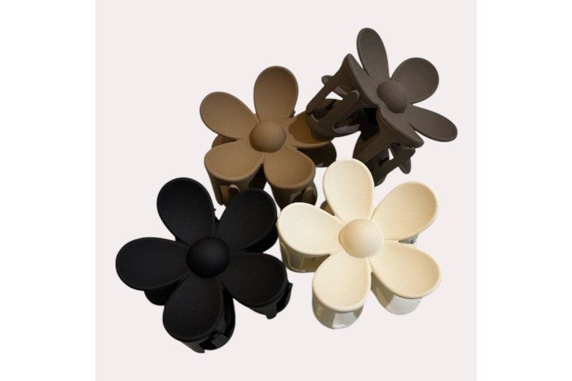Flower Shape Hair Clips 4Pcs Set small size