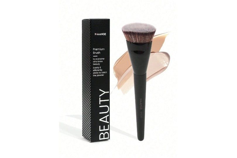 Maange 1Pc Facial Flat Head Foundation Brush