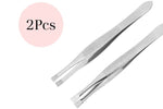 2Pcs Eyebrow Tweezers